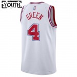 Houston Rockets Trikot Jalen Green 4 Nike 2023-24 City Edition Weiß Swingman - Kinder